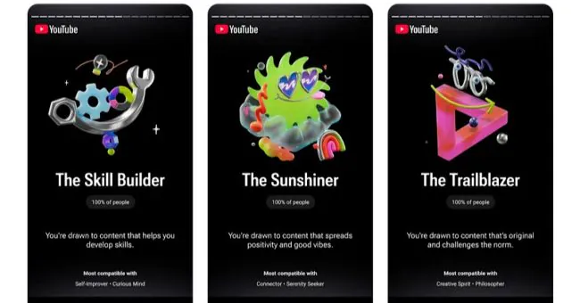 YouTube launches Recap feature to show users yearly viewing stats, top channels, personality types, and music insights